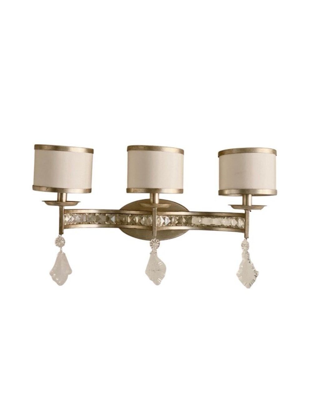 Uttermost Tamworth Modern Style Vanity Beaded Strip 3 Light Wall Sconce